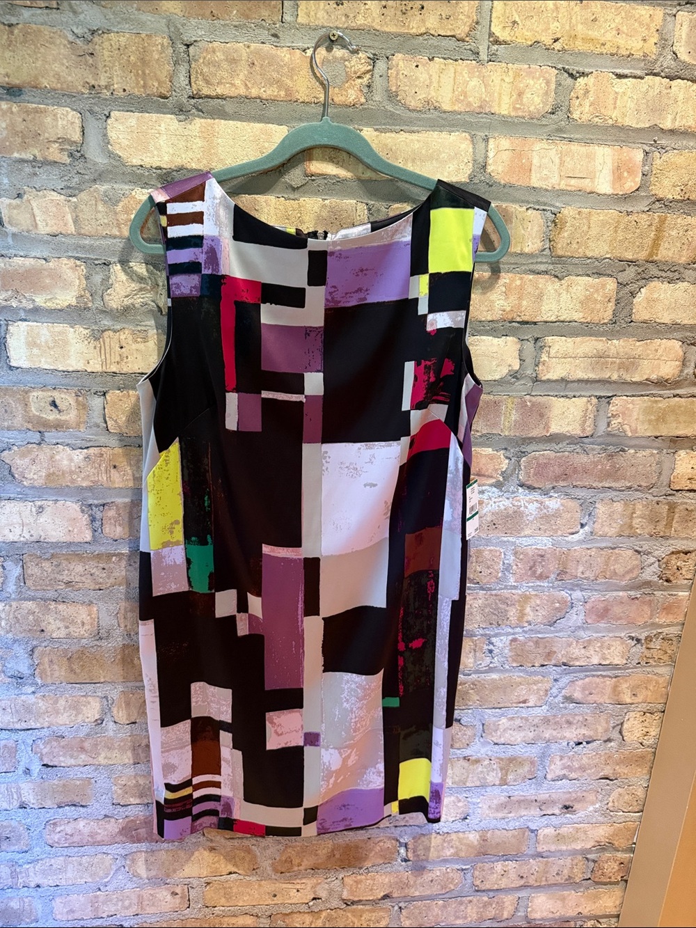 Rachel Roy New woman’s satin retro abstract print dress